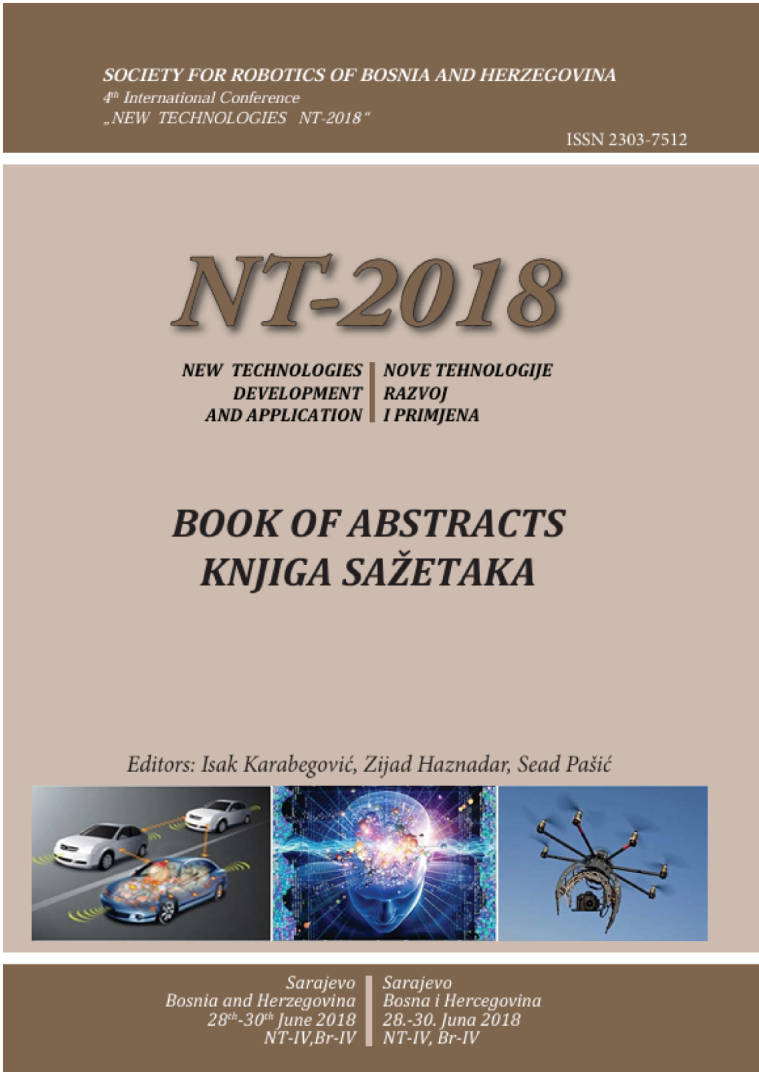 4th International Conference „New Technologies, Development and Application“ (NT-2018)